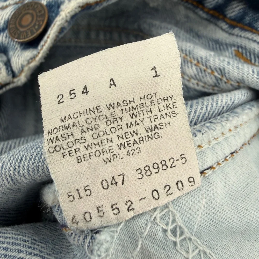 Vintage Levis 552 Orange Tab‎ Acid Wash Jeans USA Made 26x32 80's suspender tabs